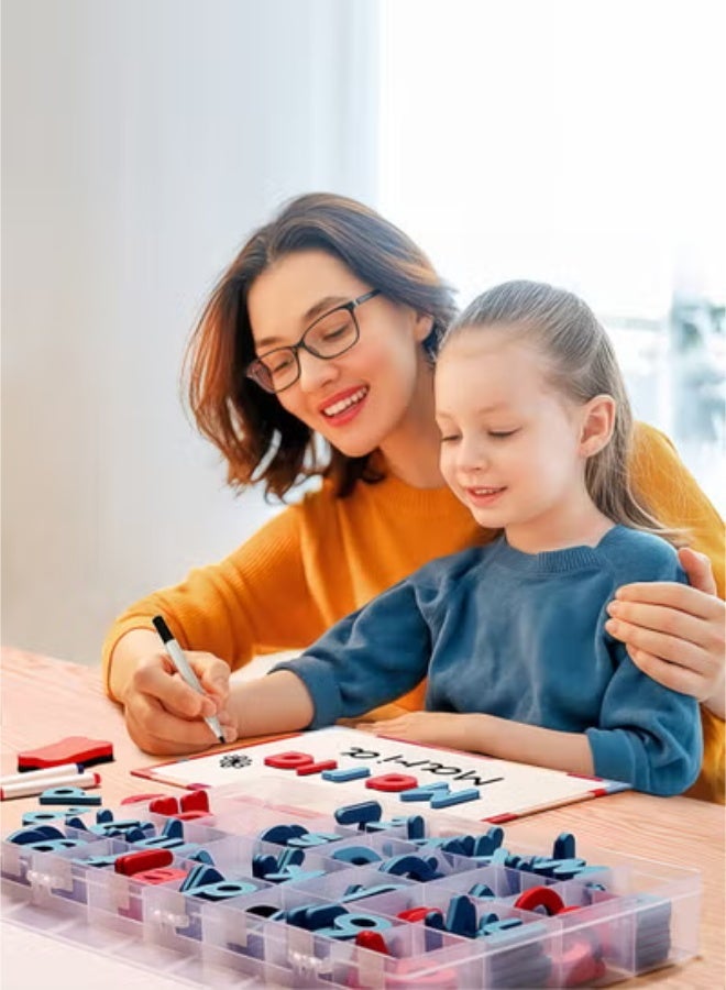 fantasize Magnetic Letters Kit, A-Z Foam Magnetic Letters, Alphabet Letters, 234 Pcs with Large Double-Side Magnet Board, Educational Refrigerator Magnets for Preschool Learning Spelling - Image 2